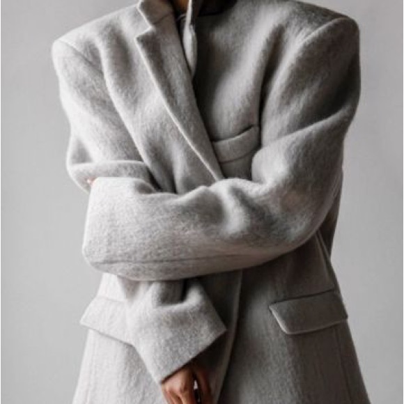 FRANKIE SHOP MABEL BLAZER, 2 boutons manquants OS oversize - Picture 8 of 12